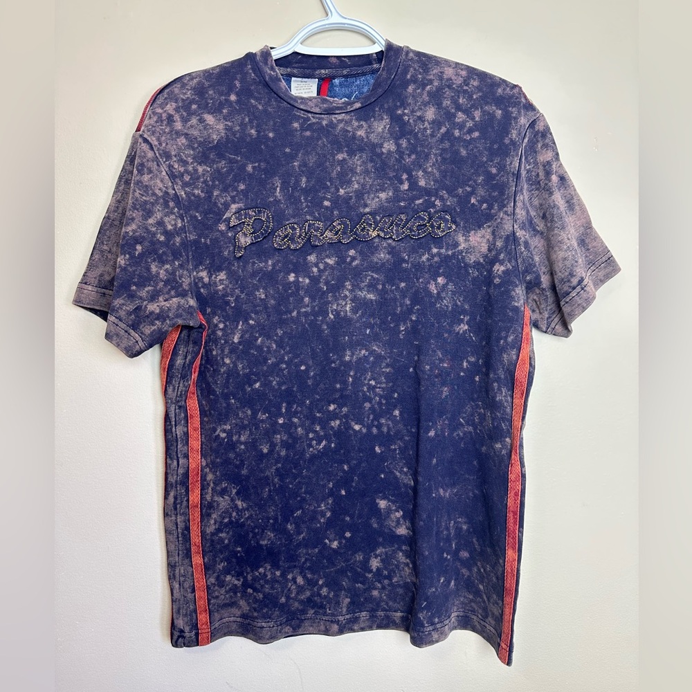 Pavement Blue and Red Short Sleeve Tee
